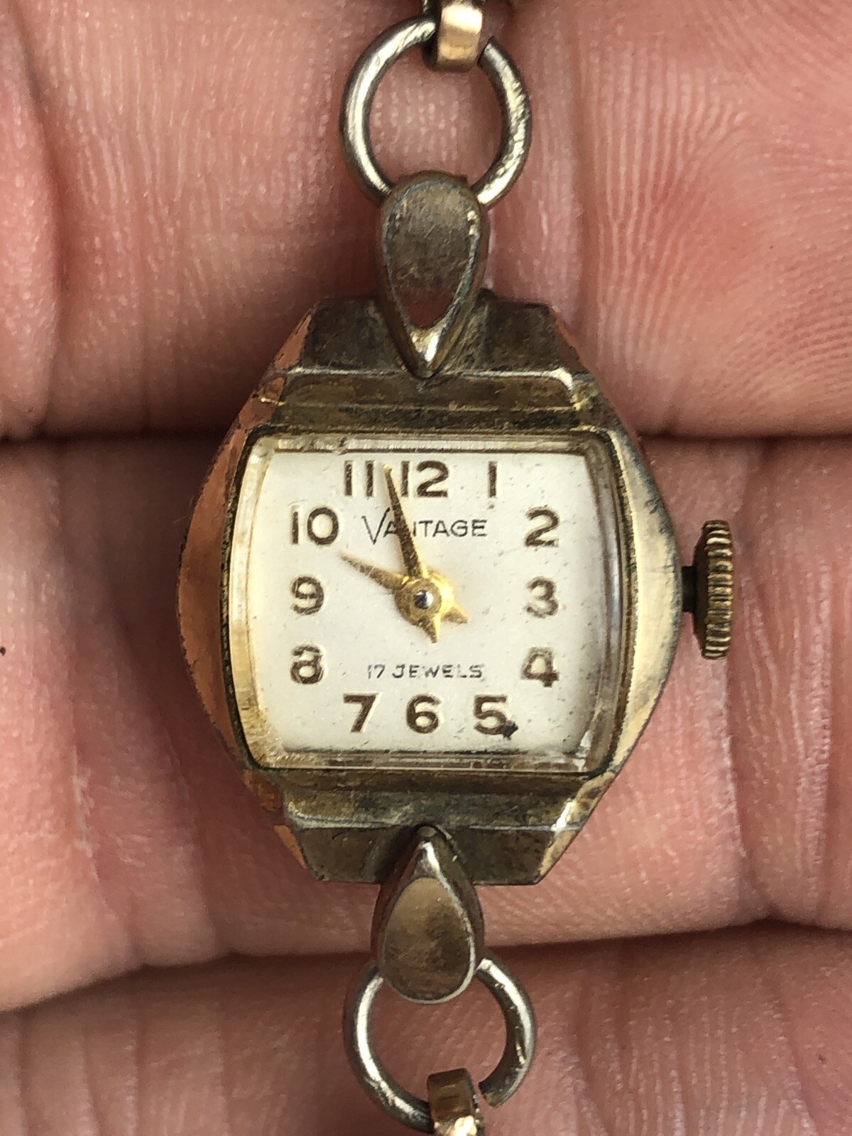 Vintage vantage 17 jewel 10K RGP ladies cocktail watch