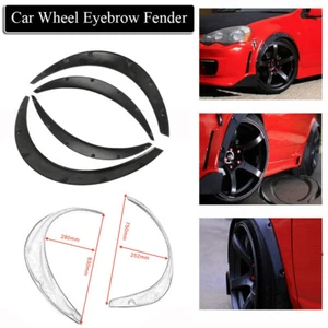 4Pcs Universal Car Offroad Fender Wheel Eyebrow Arches Flare Extension Wide SUV - Picture 1 of 12