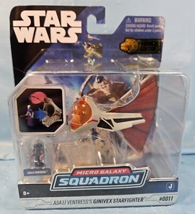 Star Wars Micro Galaxy Squadron ASAJJ Ventress Ginivex Starfighter Nuovo - Foto 1 di 3