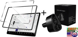 Cargador Adaptador Rápido Tesla CCS1 + Protector Pantalla Tesla Para Modelo Y/3 ACELERADO - Imagen 1 de 11