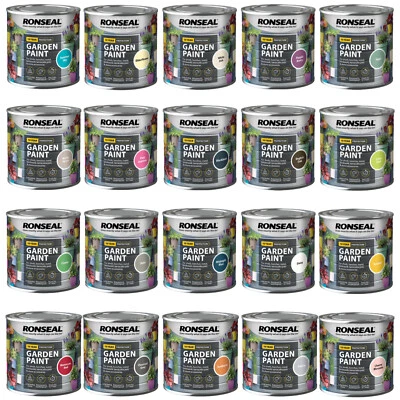 Ronseal Vernice Giardino Esterno - Per Esterno Legno Metallo Pietra Mattone - Tutti i Colori - Immagine 1 di 4