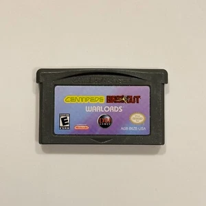 Centipede, Breakout, Warlords (Game Boy Advance) - Authentic, Tested, Working! - Picture 1 of 2