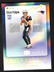 2024 Drake Maye Origins Football StartUps Rookie RC Patriots #8 - Picture 1 of 2