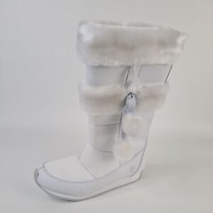 Timberland Winter Berry Leather 12" Vintage White 59998 Size Girls 6.5 = 8 Women