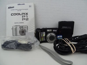 Nikon Coolpix P1 WiFi 8.0 MP 3.5X Digital Camera Compact Bundle Tested - Picture 1 of 14
