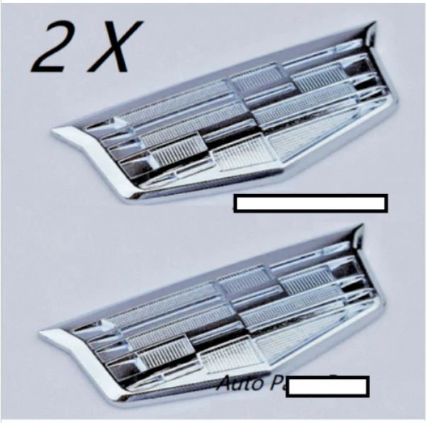 2 X Calcomanías Adhesivas Insignia Coche Emblema Cadillac CTS SRX STS ATS XLR SLS CT6 PAR Foto 1 de 1
