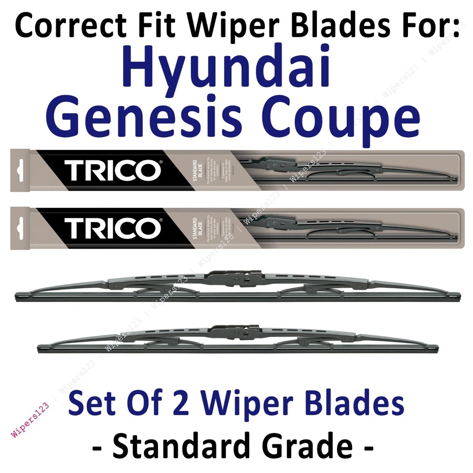 Paquete de 2 escobillas limpiaparabrisas estándar - aptas para Hyundai Genesis 2010+ cupé - 30240/200 Foto 1 de 1