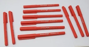 Lot of 11 School Smart Roller Ball Pens Fine Tips ~ Red Ink - Picture 1 of 6