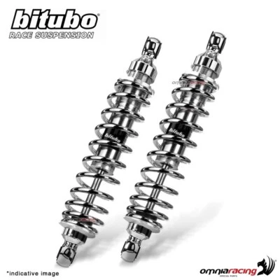 Pair of WMB0 321mm chromed Bitubo shock absorbers Suzuki TU250X 1997-2002 Foto 1 de 4