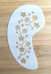 Face painting stencil reusable washable cherry blossom face and cheek 11cms x 7  - Picture 1 of 5