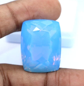 Piedra preciosa suelta certificada corte cojín ópalo azul natural 83 quilates con regalo gratis - Imagen 1 de 6