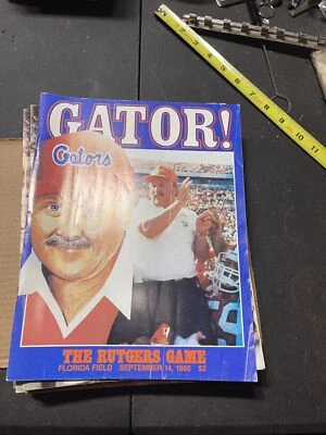 1985 University Florida Gators vs Rutgers Football Program Game Day Sep 14 - Image 1 of 4