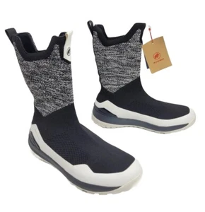 Mammut Women's Falera II High WP Boots Black White Michelin Soles Size 10 New - Picture 1 of 17