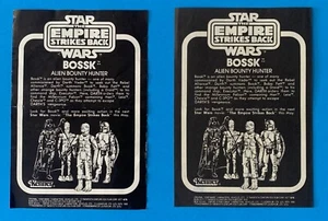 STAR WARS VINTAGE 1980 KENNER BOSSK MAIL AWAY VARIANT PAPERWORK LOT - Picture 1 of 2