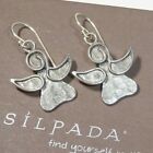 SILPADA 925 Sterling Silver Hammered Watch Over Me Earrings W2131