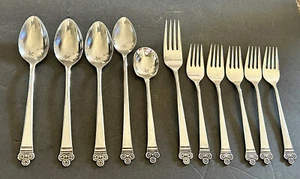 VINTAGE LOT OF 11 National COSTA MESA Stainless Steel Forks/Spoons - Picture 1 of 5