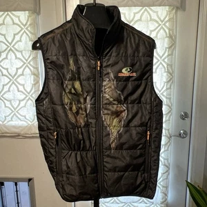 Mossy Oak Mens LARGE Camo Reversible Vest 3M Thinsulate Camoflauge - Picture 1 of 15