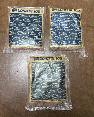 Nuevo Lote Sellado de 3 Pantimedias SILKIES 752 Queen Beige Hecho en EE. UU. Foto 1 de 4