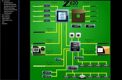 HP Z620 workstation E5-2680v2 10/20C 32GB-ECC 480GB-SSD  12TB SAS Quadro4000 Win - Bild 1 von 4