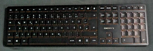 CHERRY DW 9100 SLIM, Kabellose Design-Tastatur, Deutsches Layout - Bild 1 von 8