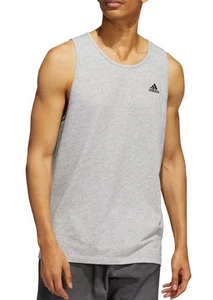 Adidas Men’s Axis 2.0 Tech Tank Top Sleeveless Athletic Shirt Gray Size Small - Picture 1 of 4