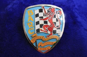 Brass BARC British Automobile Racing Club Grille Badge Accessory Emblem Sign - Picture 1 of 7