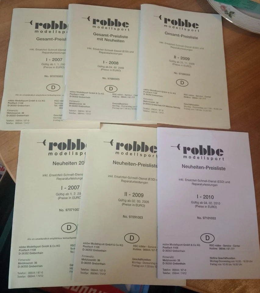 Robbe Modelsport Preislisten Magazine Konvolut - Bild 1 von 1
