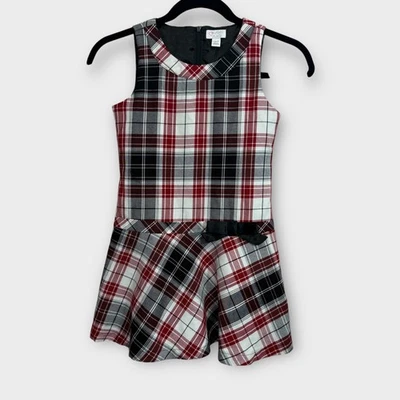 儿童格子连衣裙节日圣诞女孩尺寸 6x/7 — 第 1/4 张图片