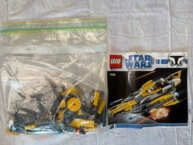 Lego #7669 ~ Star Wars Anakin's Jedi Starfighter W/ Minifigs & Manual