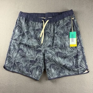 Pantalones Cortos Fair Harbor Para Hombre 2XL Azul Forrado con Ancla Híbrido Tropical Floral NUEVO - Imagen 1 de 10