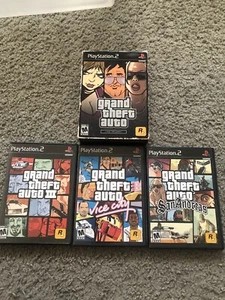 Grand Theft Auto Trilogy (PlayStation 2) + Slipcover & Poster Map San Andreas - Picture 1 of 10