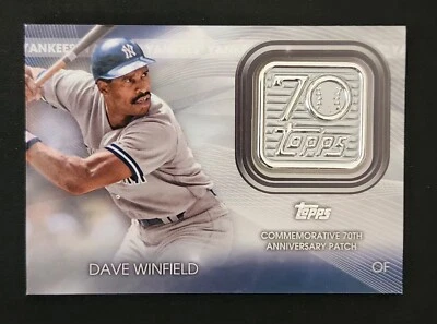 2021 Topps Update Dave Winfield 70th Anniversary Logo Patch #T70P-DW - Image 1 of 4