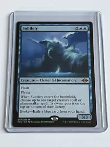 Subtlety 67 MTG Modern Horizons 2 2021 Mint - 9.0 + Non Foil Mythic Rare - Picture 1 of 13