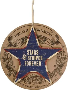Primitives by Kathy hängende Wand Wohndeko Kranz Einsatz patriotisch NEU - Bild 1 von 2