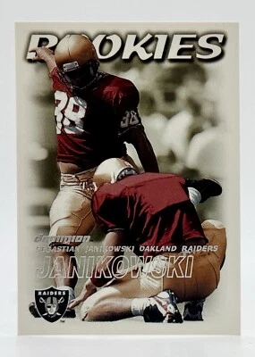2000 Skybox Dominion #222 Sebastian Janikowski RC Oakland Raiders - Image 1 of 2