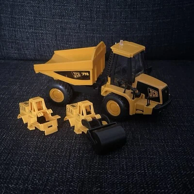 Children Play Pretend Collectible JCB Yellow Plastic Toy Dumper Truck Bundle X3 - Image 1 of 4