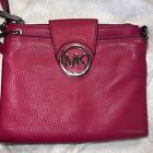 Michael Kors MK Designer Pink Crossbody Handbag Purse As-is