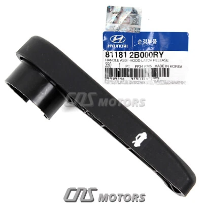 ⭐GENUINE⭐ Hood Latch Release Handle for 2011-2019 Hyundai Kia 811812B000RY - Image 1 of 3
