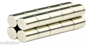 Super Strong 5mm by 10mm Neodymium N45 Cylinder Magnets - Value Pack! - Imagen 1 de 1