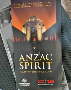ANZ SPIRIT 2018 COIN COLLECTION - FOLDER ONLY - Picture 1 of 4