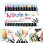 20 Pc Art Marker Watercolor Brush Pens for School Supplies Stationery Drawing