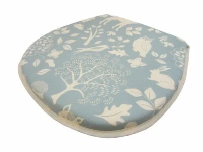 DOWNVIEW 100% Baumwolle Bezug Einzelsitzauflage in Blau mit Waldtier Design