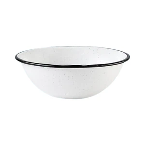 Granite Wire 33 oz Enameled Bowl - Speckled White - Picture 1 of 7