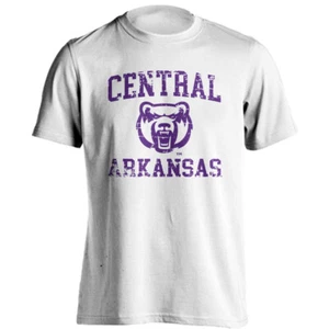 University of Central Arkansas Bears Retro Distressed Logo Short Sleeve T-shirt - Picture 1 of 15