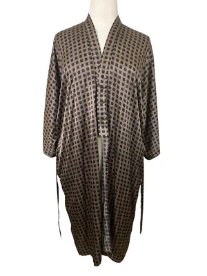 Raro Roupão Masculino Antigo Anos 80 Victorias Secret Gentleman Cetim com Cinto Tamanho Único  - Imagem 1 de 4