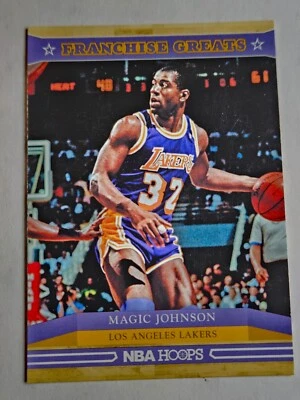 Magic Johnson - 2012-13 NBA Hoops Franchise Greats Insert Card - Image 1 of 2