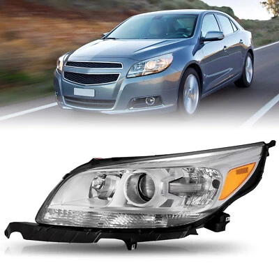 Faro para Chevy Malibu LT LTZ 2013-2015 cromo ámbar lado izquierdo del conductor 13-15 Foto 1 de 4