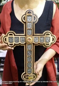 Jerusalem Holzkreuz Via De Larosa Handarbeit Jesus 14 Stationen des Kreuzes - Bild 1 von 5