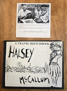 A Travel Sketchbook by William M. Halsey & Corrie McCallum, 1971 Hardcover - Picture 1 of 21