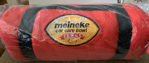 Meineke Car Care Bowl TEXAS FOOTBALL NCAA Plush Throw Blanket NEW IN PACKAGE 😎 Cover